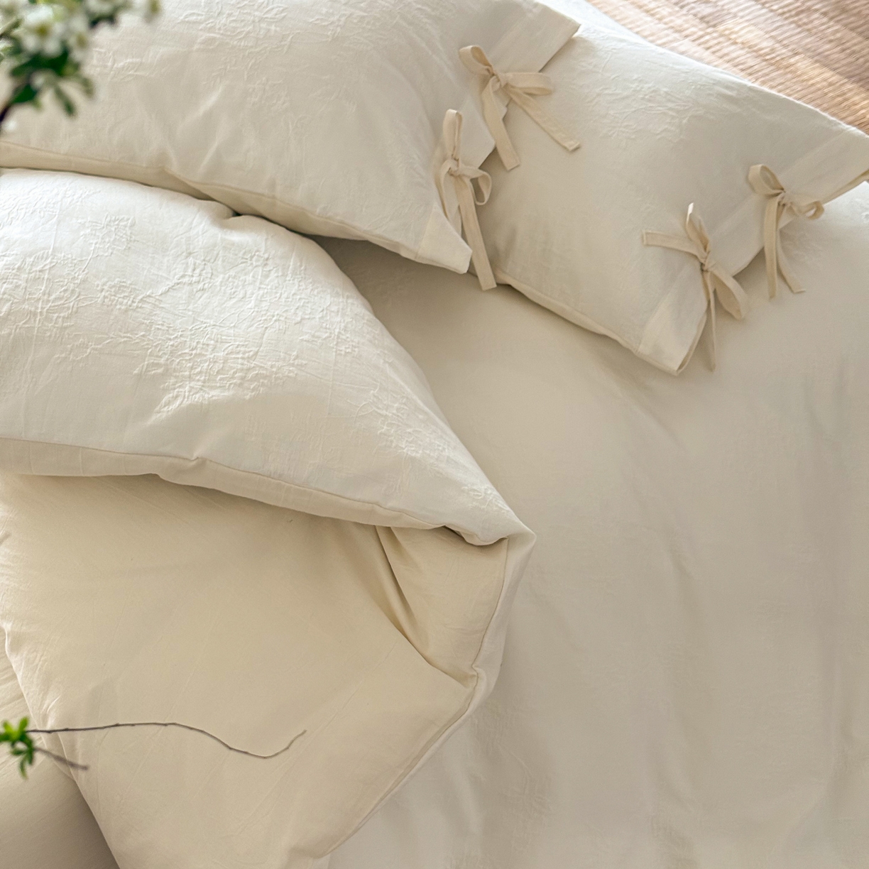 91家纺网 家纺一手货源 找家纺 （总）华超针织 2026新款全棉厚织提花四件套-花团锦簇