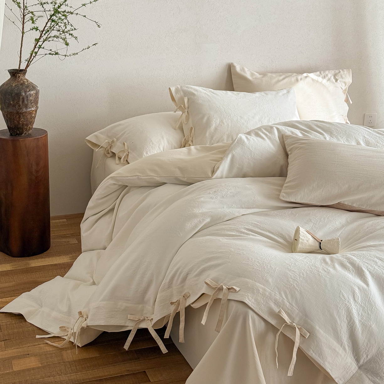 91家纺网 家纺一手货源 找家纺 （总）华超针织 2026新款全棉厚织提花四件套-花团锦簇