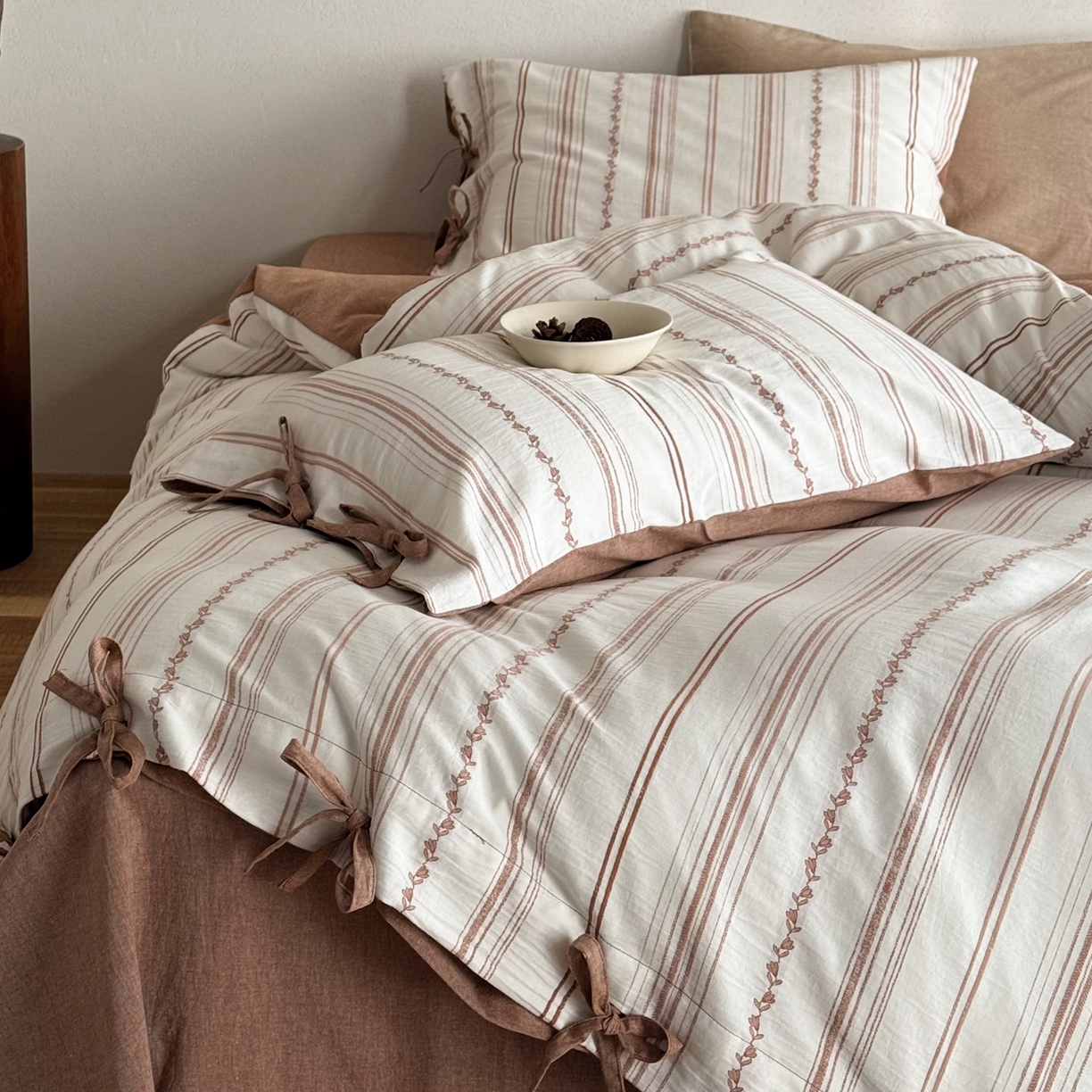 91家纺网 家纺一手货源 找家纺 （总）华超针织 2021新款针织条纹四件套