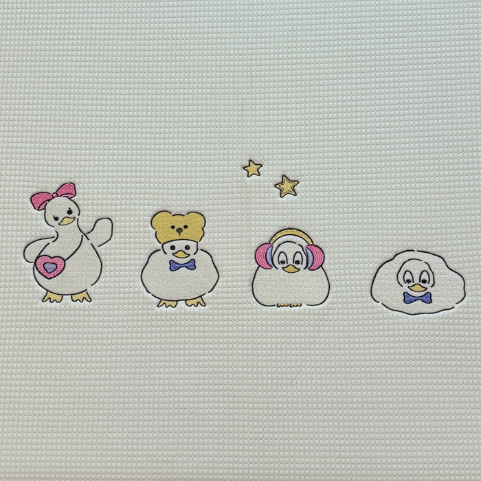 91家纺网 家纺一手货源 找家纺 凯罗 2026新款华夫格凉泡泡绣花凉席席子-床笠款 快乐吖