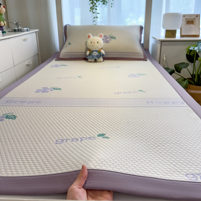 凯罗 2026新款A类凉豆豆学生宿舍用床席可水洗凉席席子床席款 紫气东来-床席款