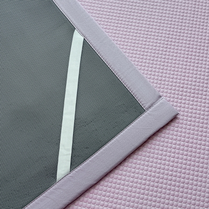 91家纺网 家纺一手货源 找家纺 凯罗 2026新款华夫格凉泡泡绣花凉席席子-床席款 乐享狂嗨-紫