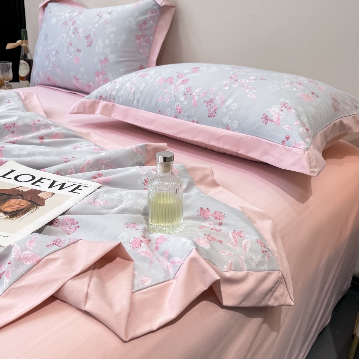 91家纺网 家纺一手货源 找家纺 归属 2026新款凉感天丝棉夏被夏凉被空调被夏被四件套系列 花田错