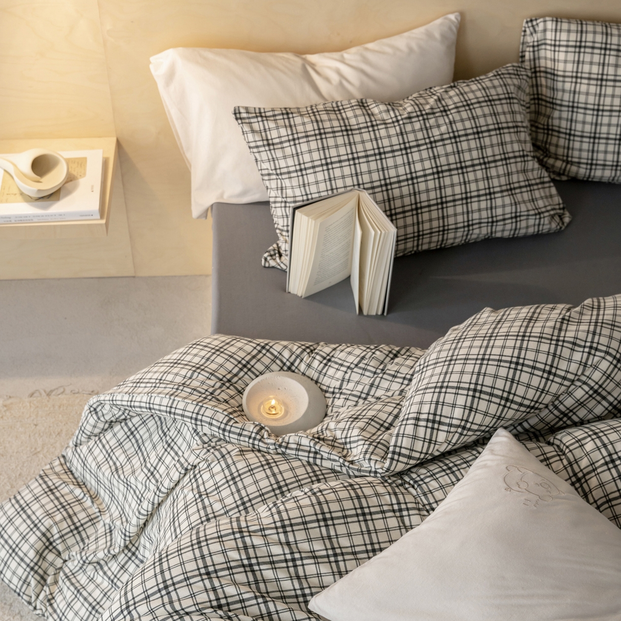 91家纺网 家纺一手货源 找家纺 （总）华超针织 2021新款针织条纹四件套