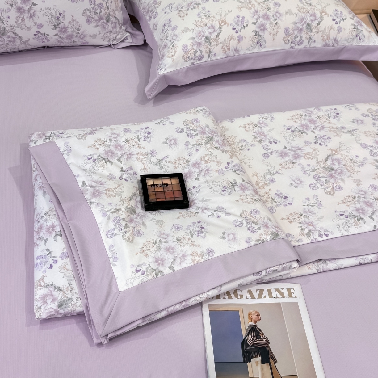 归属 2026新款凉感天丝棉夏被夏凉被空调被夏被四件套系列 佳期紫