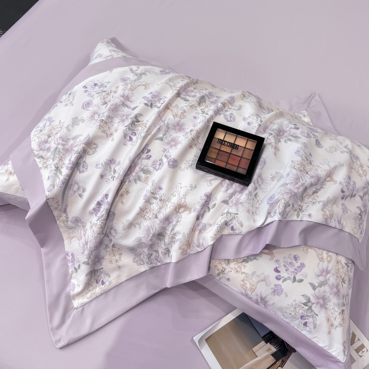 91家纺网 家纺一手货源 找家纺 归属 2026新款凉感天丝棉夏被夏凉被空调被夏被四件套系列 佳期紫