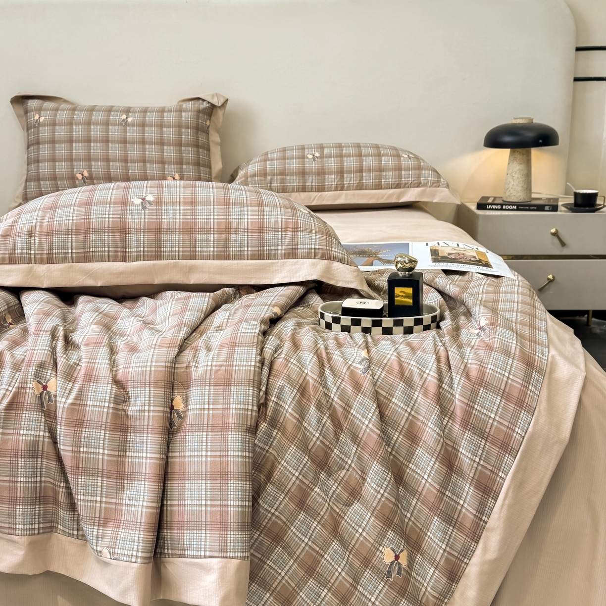 91家纺网 家纺一手货源 找家纺 归属 2026新款凉感天丝棉夏被夏凉被空调被夏被四件套系列 卡利亚