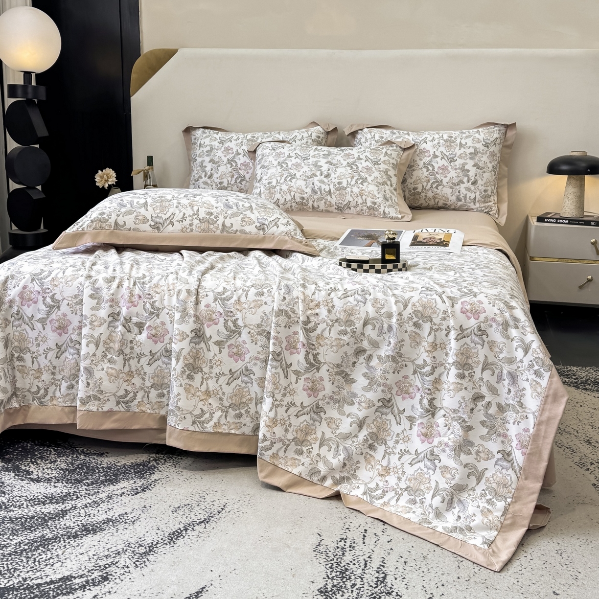 91家纺网 家纺一手货源 找家纺 归属 2026新款凉感天丝棉夏被夏凉被空调被夏被四件套系列 凯西亚