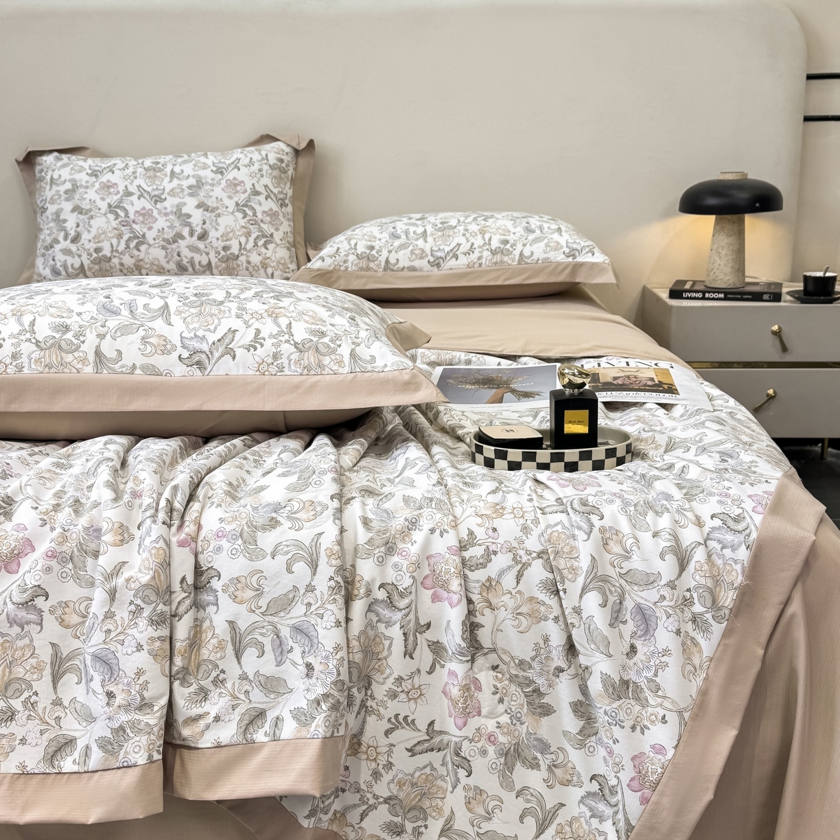 91家纺网 家纺一手货源 找家纺 归属 2026新款凉感天丝棉夏被夏凉被空调被夏被四件套系列 凯西亚