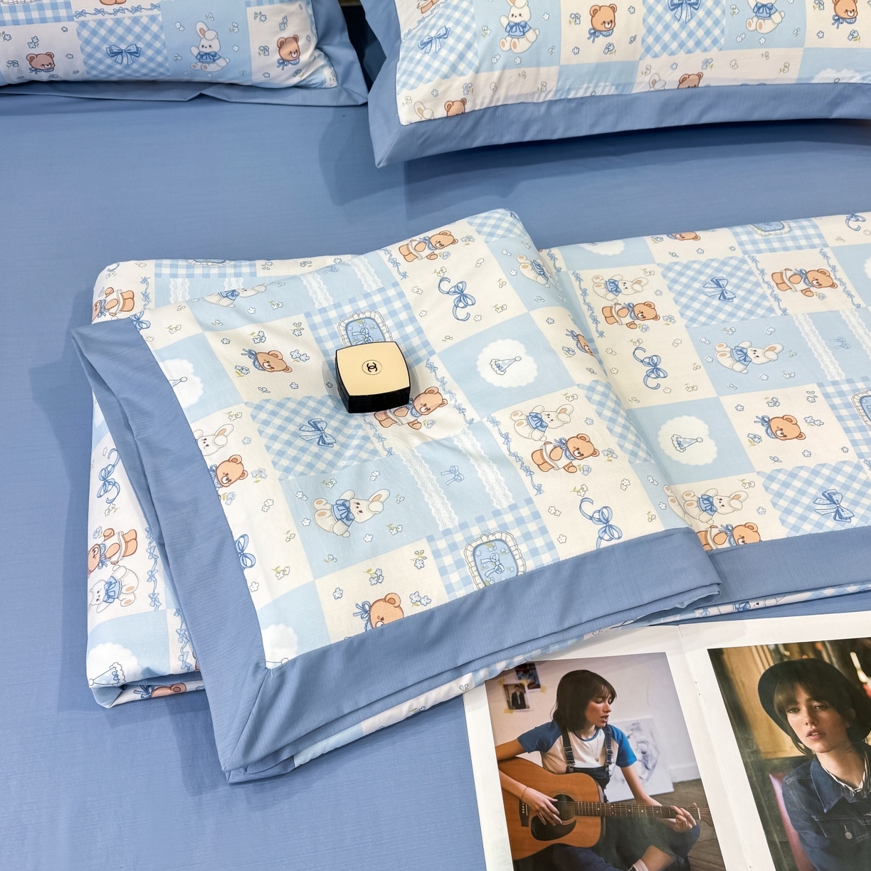 归属 2026新款凉感天丝棉夏被夏凉被空调被夏被四件套系列 礼物熊