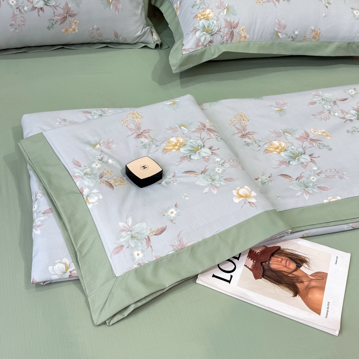 归属 2026新款凉感天丝棉夏被夏凉被空调被夏被四件套系列 青禾花