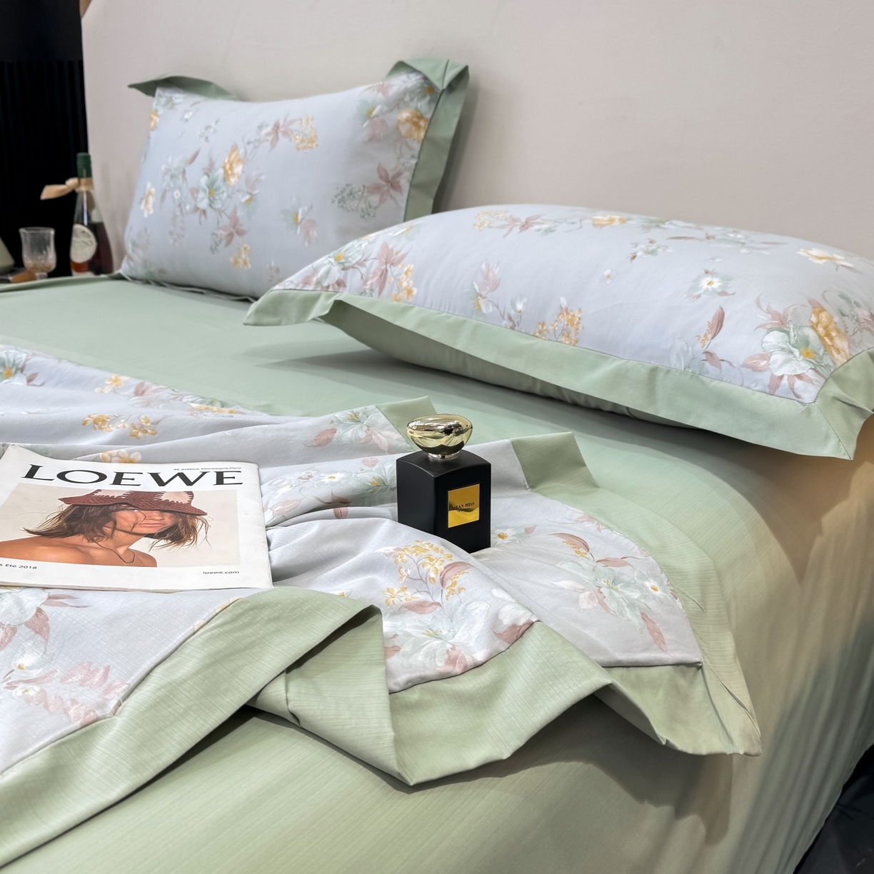 91家纺网 家纺一手货源 找家纺 归属 2026新款凉感天丝棉夏被夏凉被空调被夏被四件套系列 青禾花