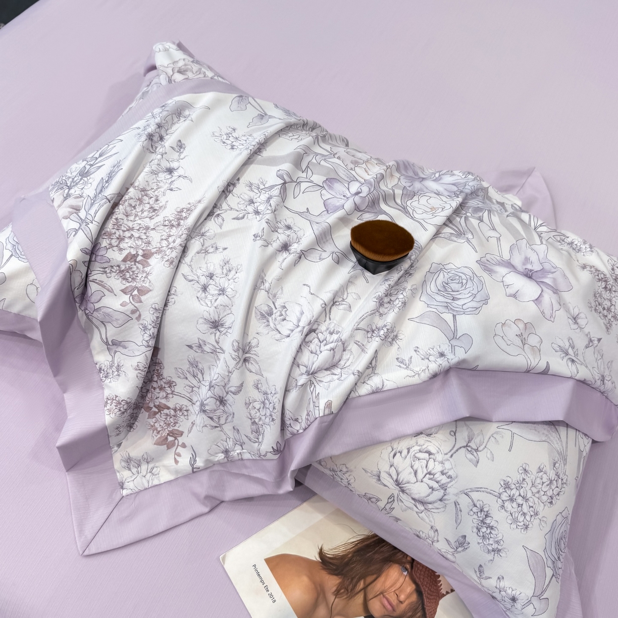 91家纺网 家纺一手货源 找家纺 归属 2026新款凉感天丝棉夏被夏凉被空调被夏被四件套系列 盛夏紫