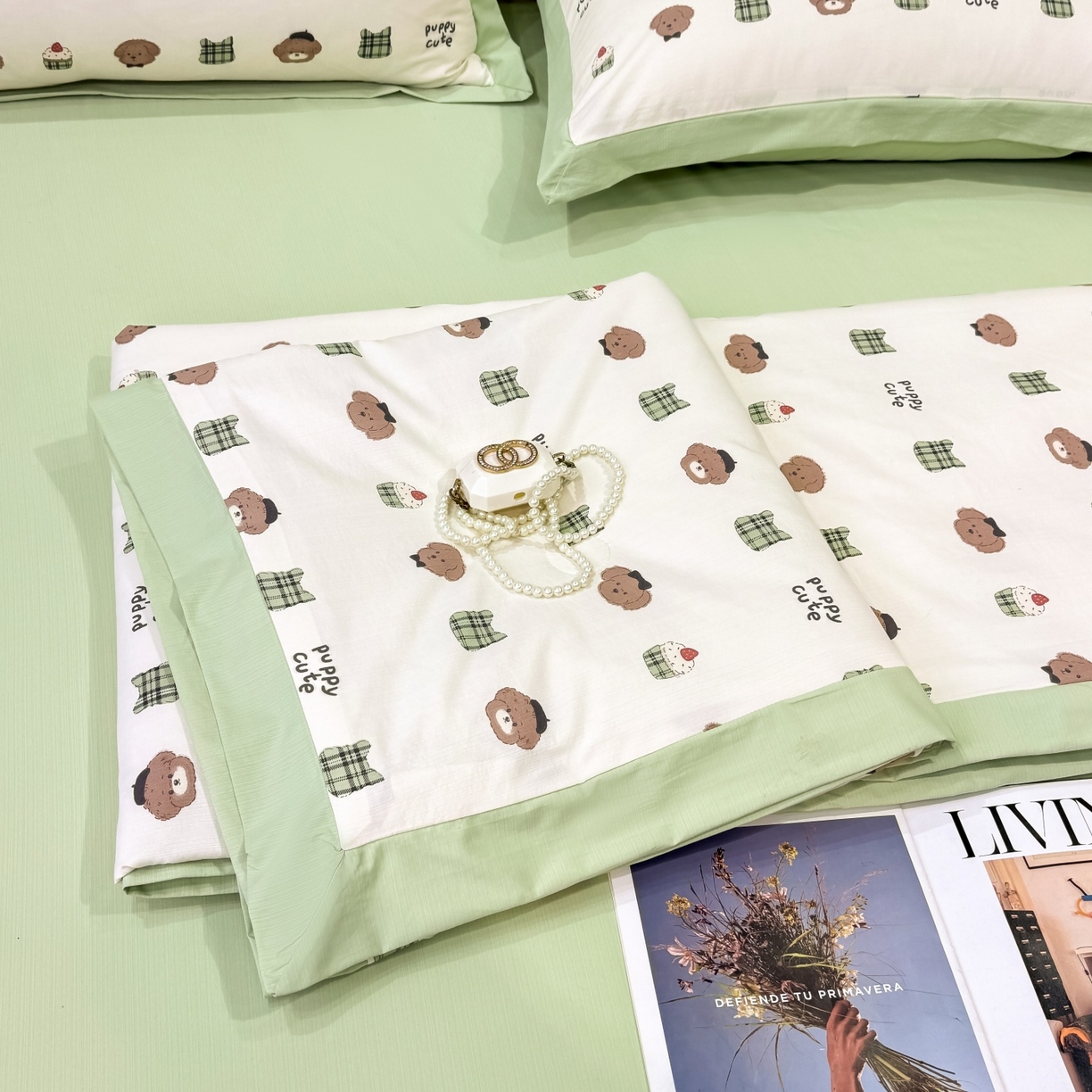 归属 2026新款凉感天丝棉夏被夏凉被空调被夏被四件套系列 甜点熊