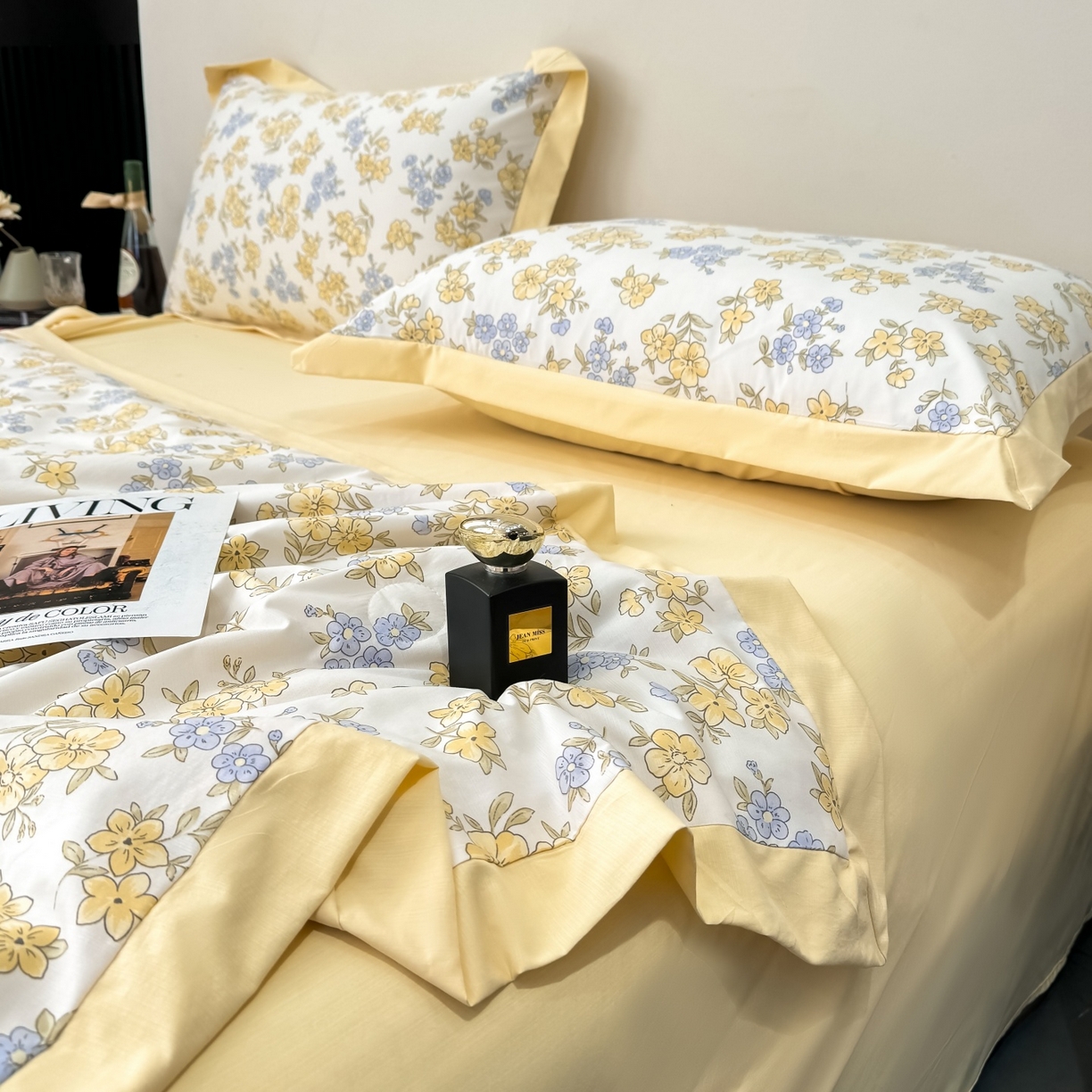 91家纺网 家纺一手货源 找家纺 归属 2026新款凉感天丝棉夏被夏凉被空调被夏被四件套系列 宛秋黄
