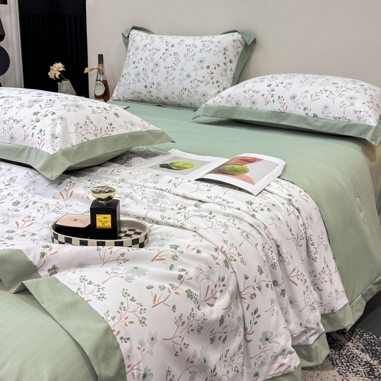 91家纺网 家纺一手货源 找家纺 归属 2026新款凉感天丝棉夏被夏凉被空调被夏被四件套系列 新芽儿