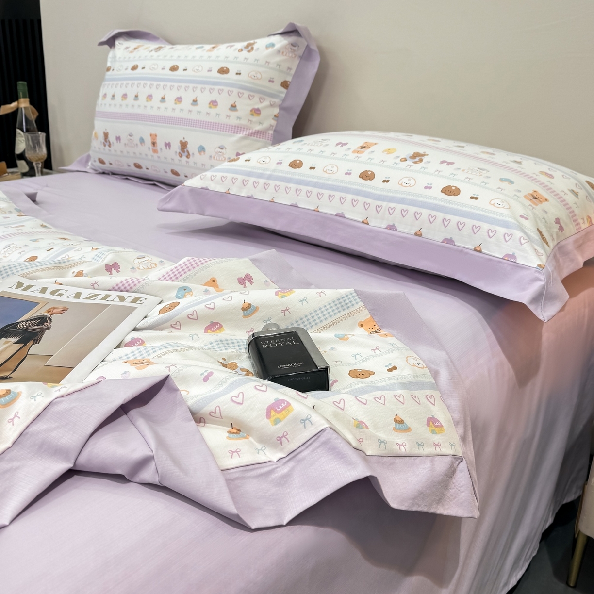 91家纺网 家纺一手货源 找家纺 归属 2026新款凉感天丝棉夏被夏凉被空调被夏被四件套系列 熊聚会