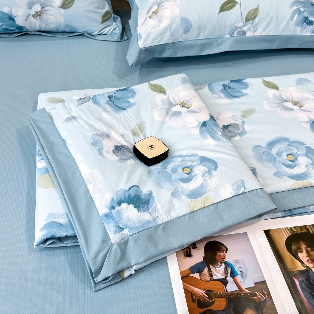 归属 2026新款凉感天丝棉夏被夏凉被空调被夏被四件套系列 云兮蓝