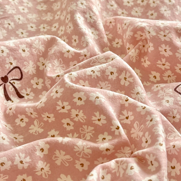 91家纺网 家纺一手货源 找家纺 尚美 2026新款法式复古大花边仿棉床盖四件套 恋恋情