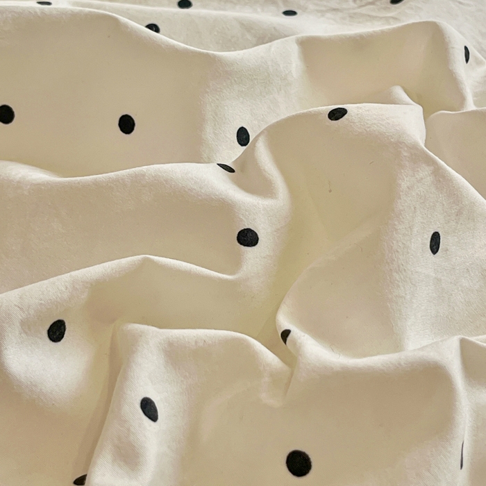 91家纺网 家纺一手货源 找家纺 尚美 2026新款法式复古大花边仿棉床盖四件套 米波点