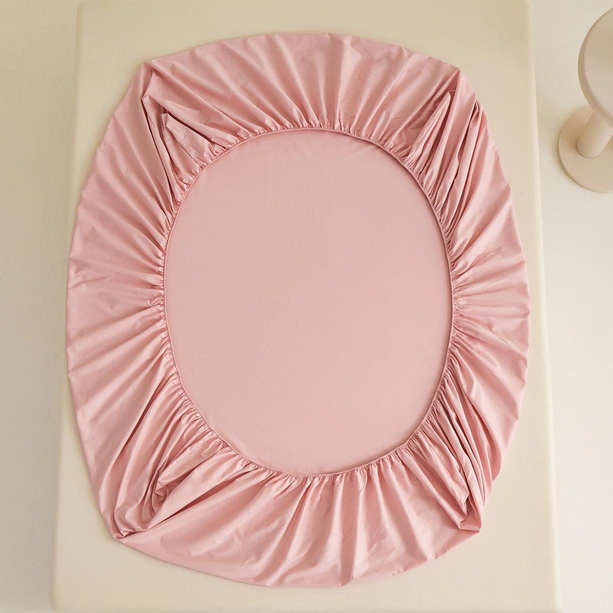 91家纺网 家纺一手货源 找家纺 元元家居（元元被业） 2026新款全棉纯棉13372套件及单品【纯色款】-单床笠床笠单件 果粉