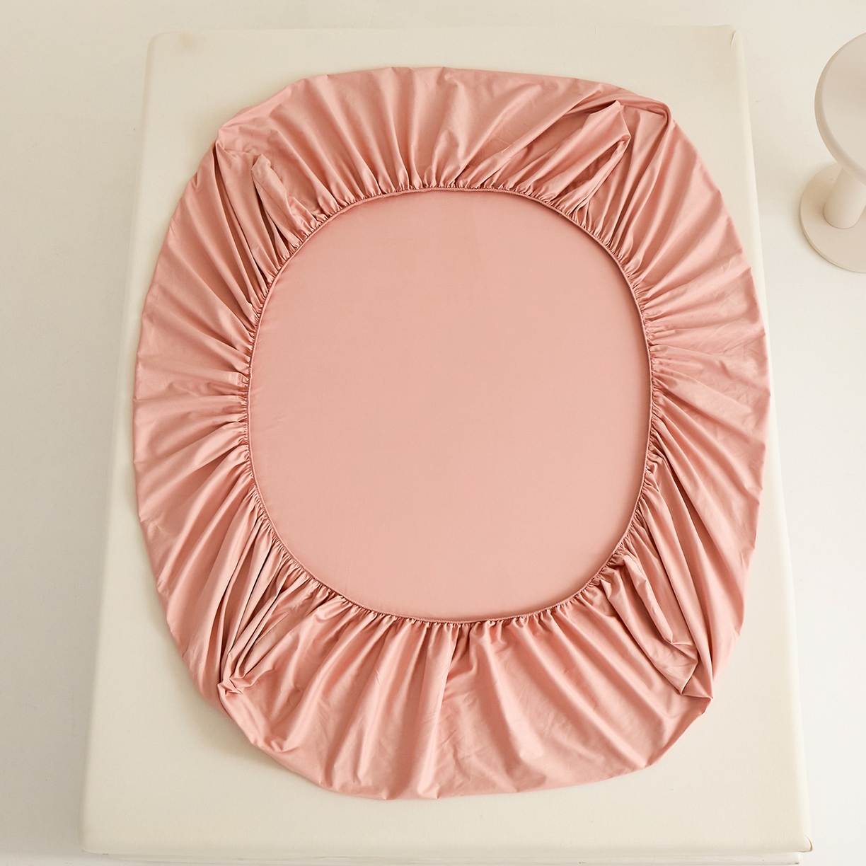 91家纺网 家纺一手货源 找家纺 元元家居（元元被业） 2026新款全棉纯棉13372套件及单品【纯色款】-单床笠床笠单件 炫彩粉