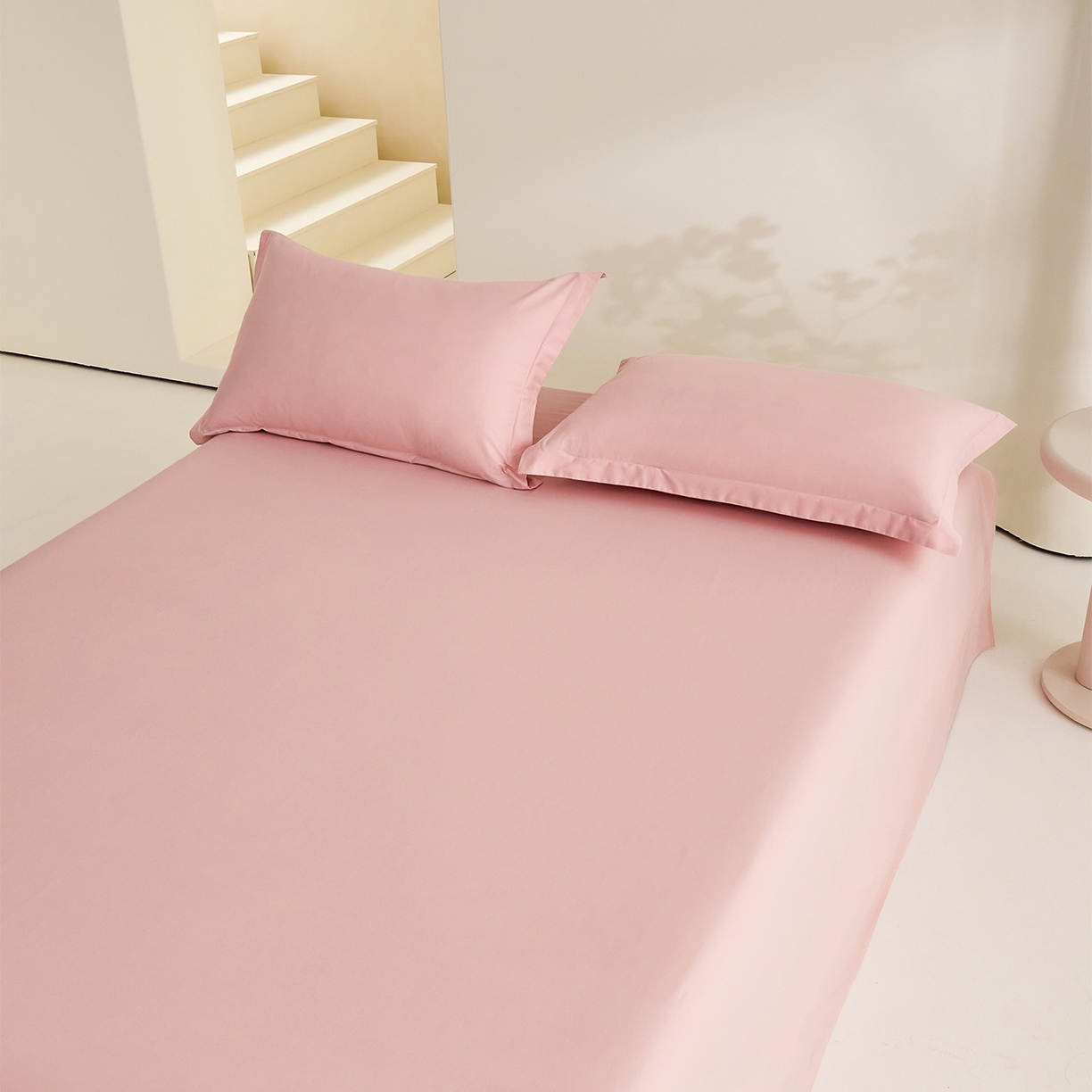 91家纺网 家纺一手货源 找家纺 （总）元元家居（元元被业） 2026新款全棉纯棉13372套件及单品【纯色款】-单床单床单单件