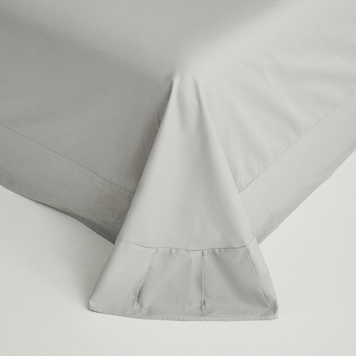 91家纺网 家纺一手货源 找家纺 元元家居（元元被业） 2026新款全棉纯棉13372套件及单品【纯色款】-单床单床单单件 雅灰