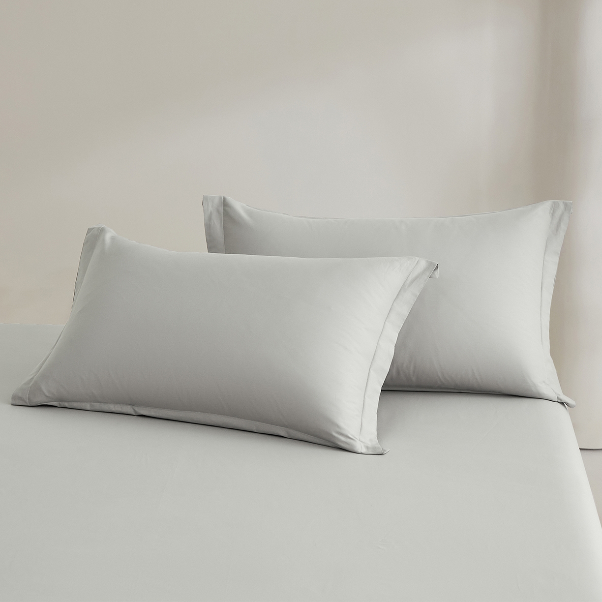 91家纺网 家纺一手货源 找家纺 元元家居（元元被业） 2026新款全棉纯棉13372套件及单品【纯色款】-单床单床单单件 雅灰