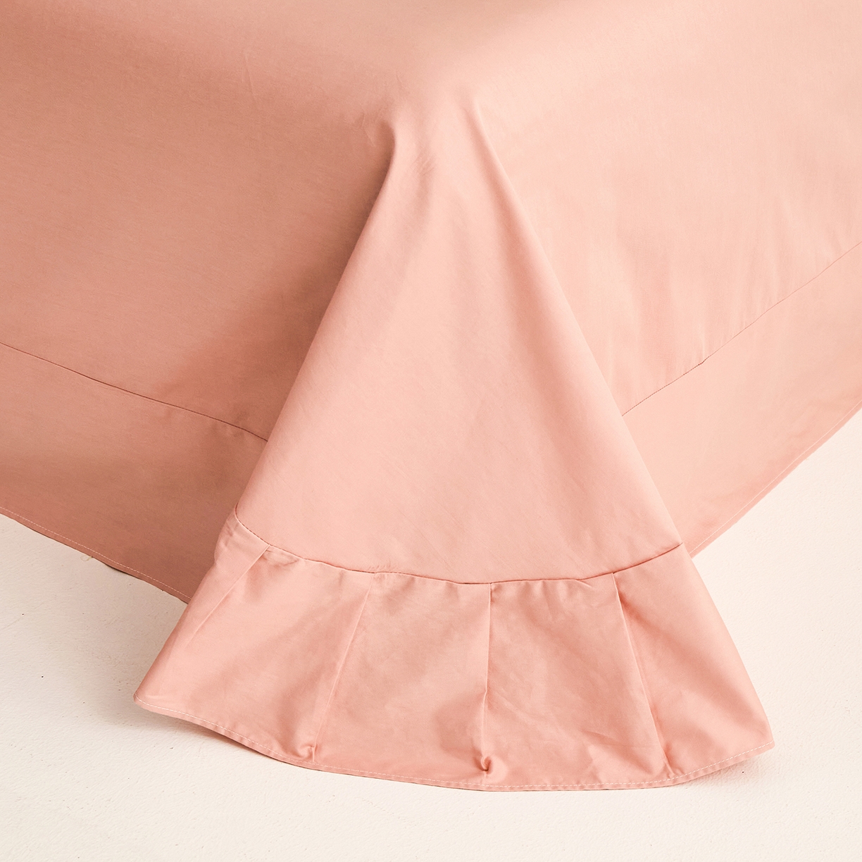 91家纺网 家纺一手货源 找家纺 元元家居（元元被业） 2026新款全棉纯棉13372套件及单品【纯色款】-单床单床单单件 炫彩粉