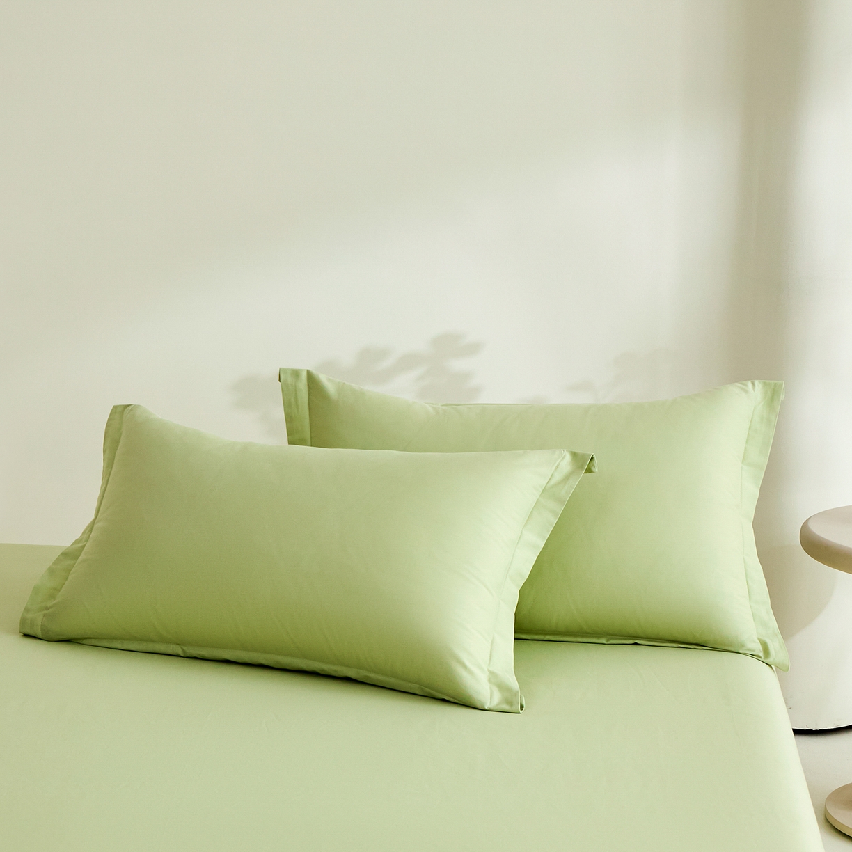 91家纺网 家纺一手货源 找家纺 元元家居（元元被业） 2026新款全棉纯棉13372套件及单品【纯色款】-单床单床单单件 麦田绿