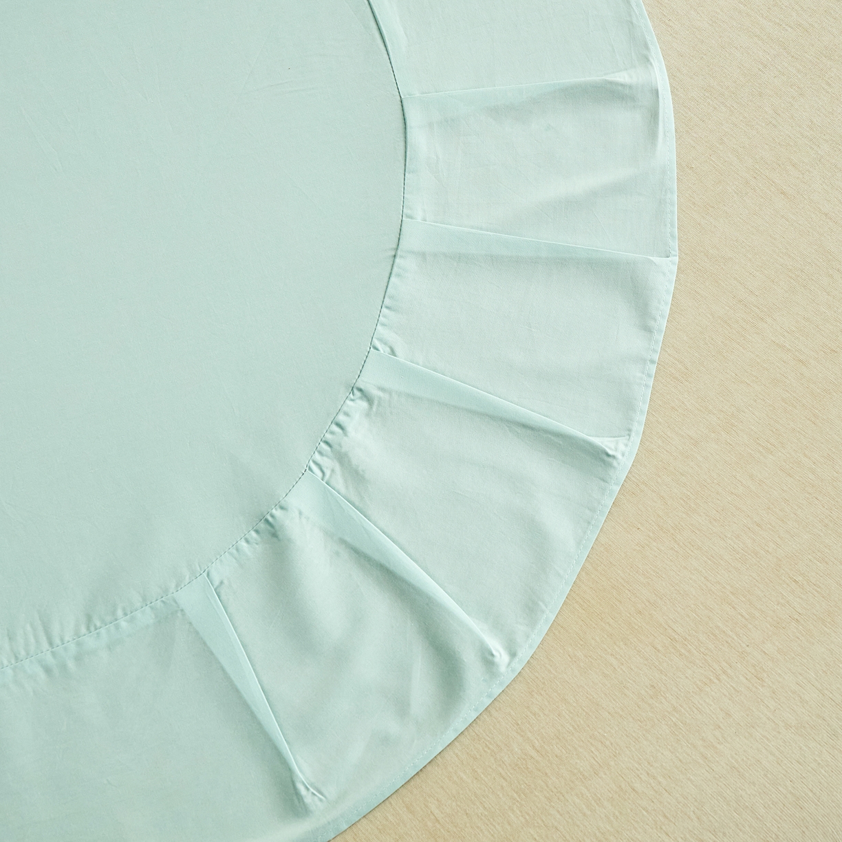 91家纺网 家纺一手货源 找家纺 元元家居（元元被业） 2026新款全棉纯棉13372套件及单品【纯色款】-单床单床单单件 天梦蓝