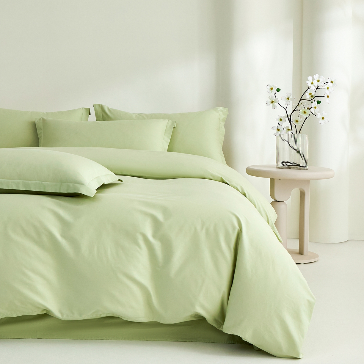 91家纺网 家纺一手货源 找家纺 （总）元元家居（元元被业） 2026新款全棉纯棉13372套件及单品【纯色款】-单被套被套单件