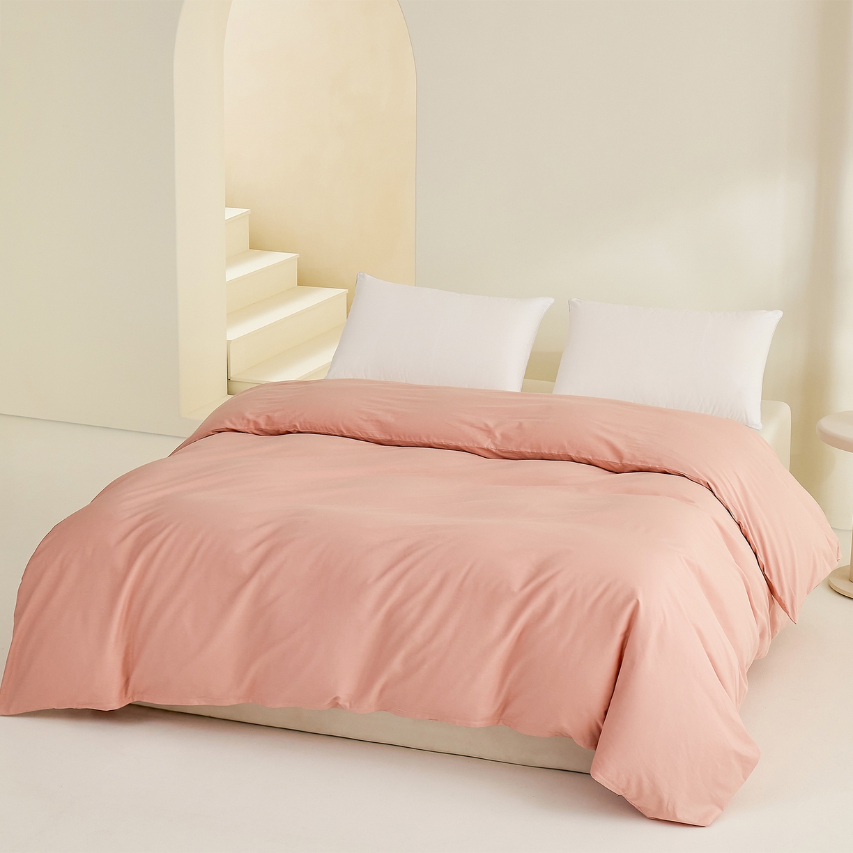 元元家居（元元被业） 2026新款全棉纯棉13372套件及单品【纯色款】-单被套被套单件 炫彩粉