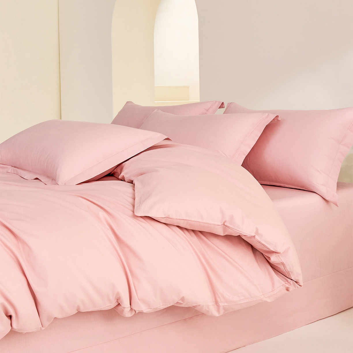 91家纺网 家纺一手货源 找家纺 元元家居（元元被业） 2026新款全棉纯棉13372套件及单品【纯色款】-单被套被套单件 果粉