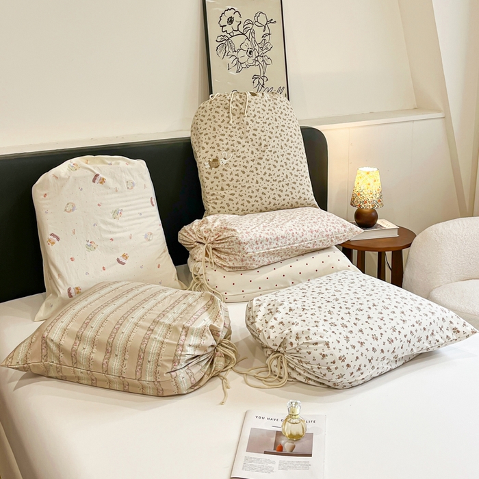 91家纺网 家纺一手货源 找家纺 （总）尚美 2026新款法式复古大花边仿棉床盖四件套