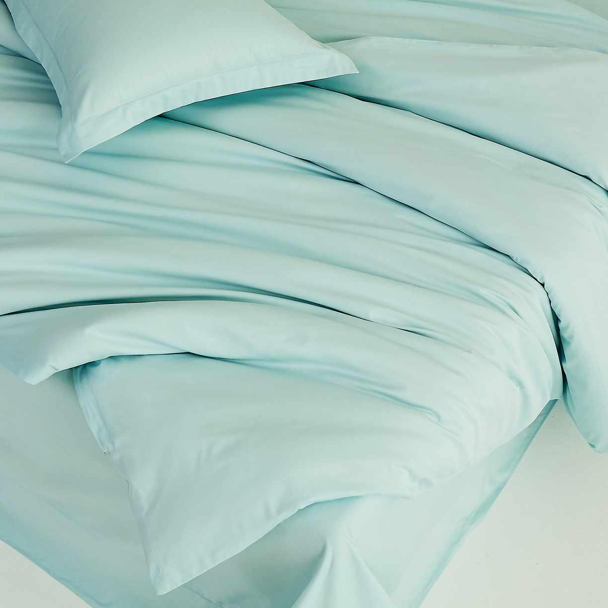 91家纺网 家纺一手货源 找家纺 元元家居（元元被业） 2026新款全棉纯棉13372纯色两用夏被夏凉被空调被 天梦蓝