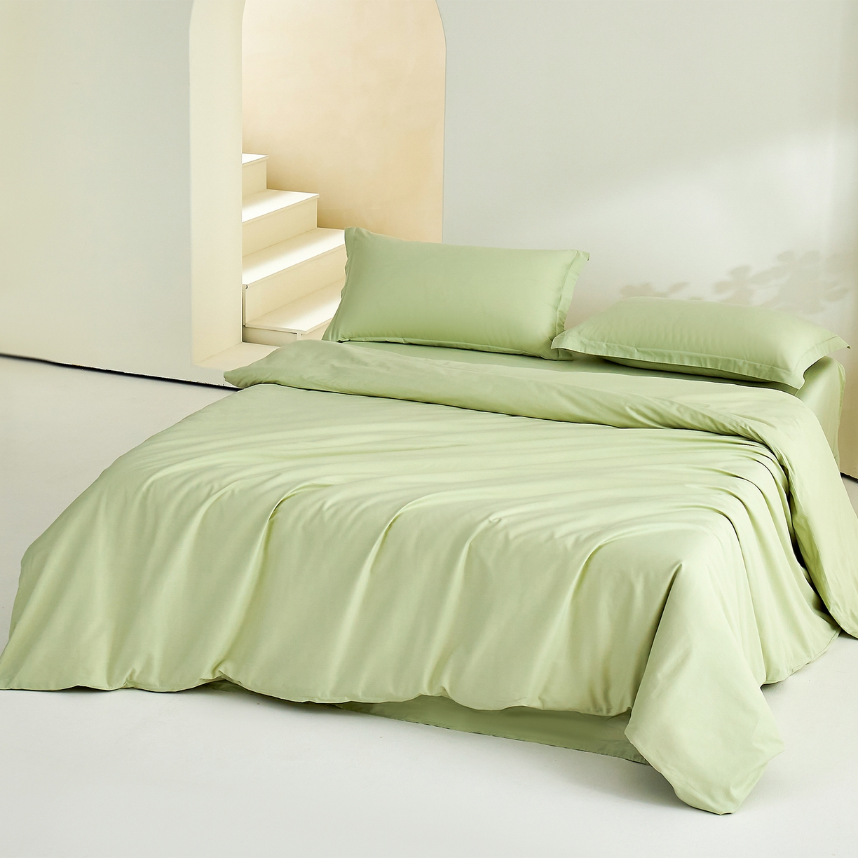 91家纺网 家纺一手货源 找家纺 （总）元元家居（元元被业） 2026新款全棉纯棉13372纯色两用夏被夏凉被空调被四件套