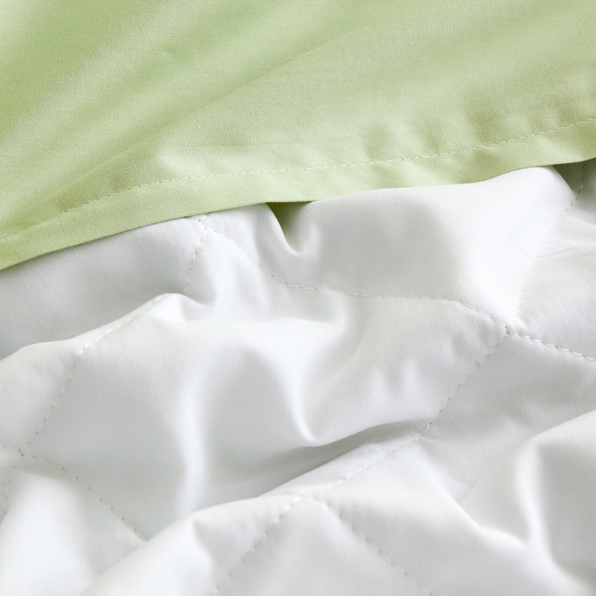 91家纺网 家纺一手货源 找家纺 元元家居（元元被业） 2026新款全棉纯棉13372纯色两用夏被夏凉被空调被四件套 麦田绿