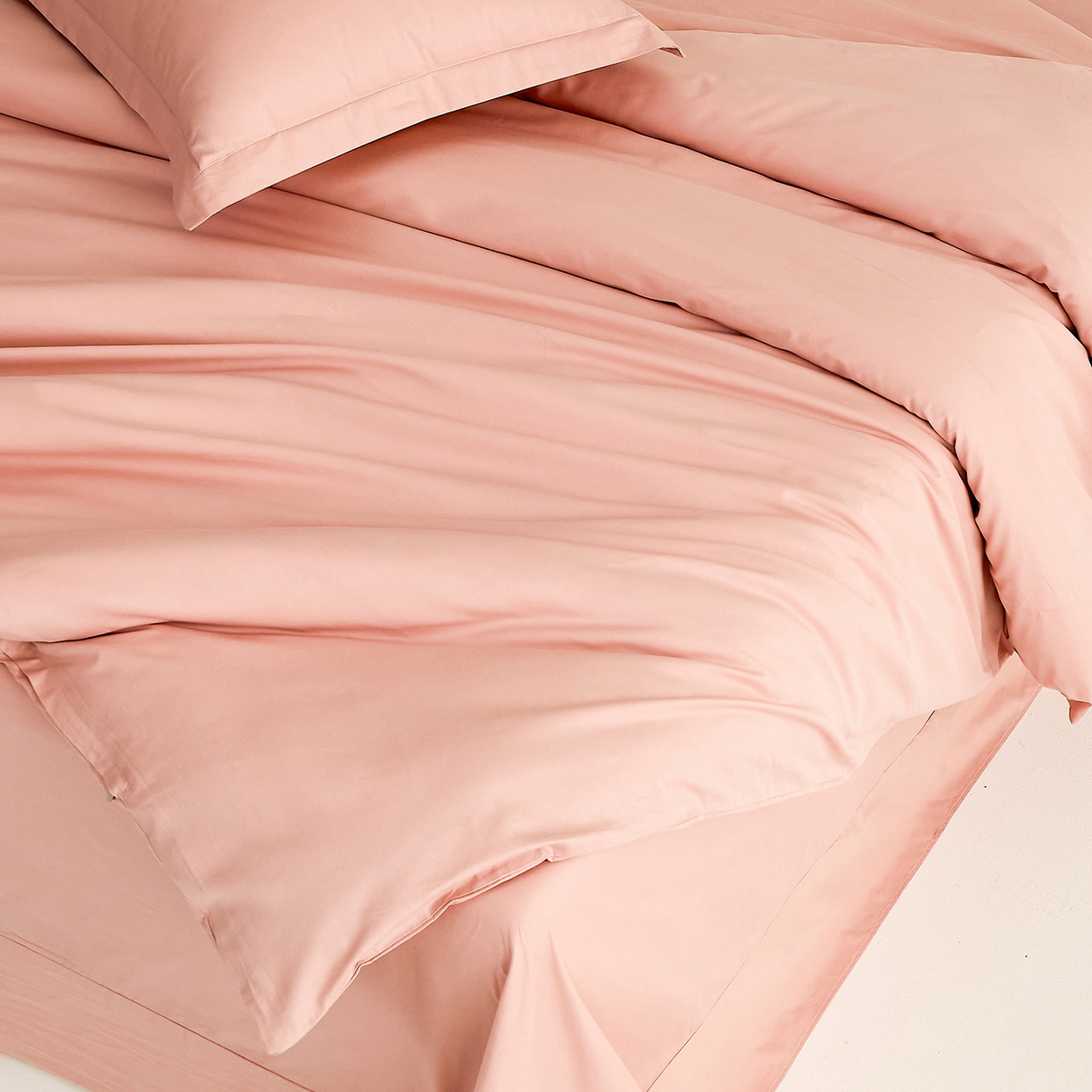 91家纺网 家纺一手货源 找家纺 元元家居（元元被业） 2026新款全棉纯棉13372纯色两用夏被夏凉被空调被四件套 炫彩粉