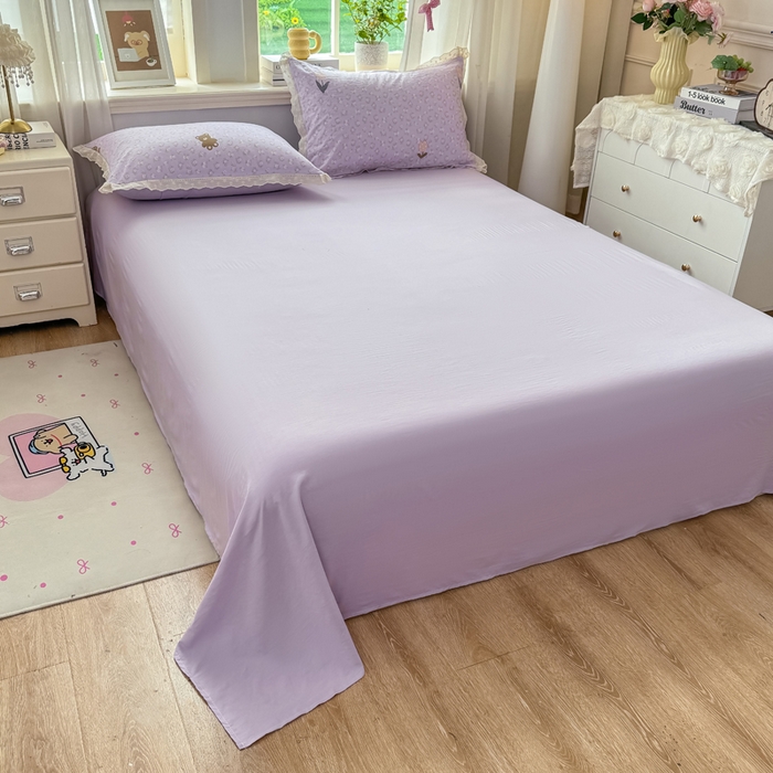 91家纺网 家纺一手货源 找家纺 憨豆家纺 2026春夏新款古法仿棉夏被四件套镂空花边大板印花夏凉被空调被（含抗菌纤维） 小熊烂漫