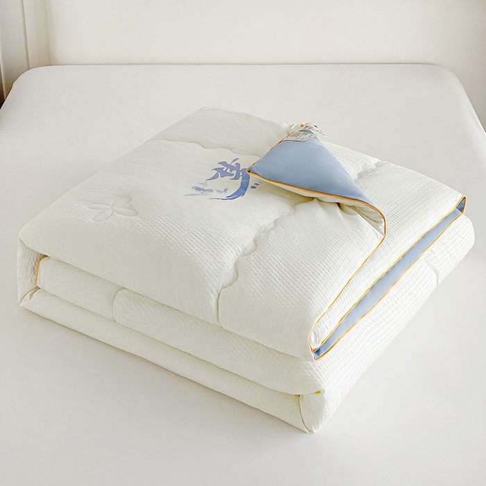 91家纺网 家纺一手货源 找家纺 梦莎被业 2026新款A类亲肤水洗棉大豆被--梦系列 梦之白