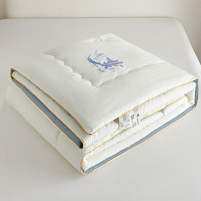 91家纺网 家纺一手货源 找家纺 梦莎被业 2026新款A类亲肤水洗棉大豆被--梦系列 梦之白