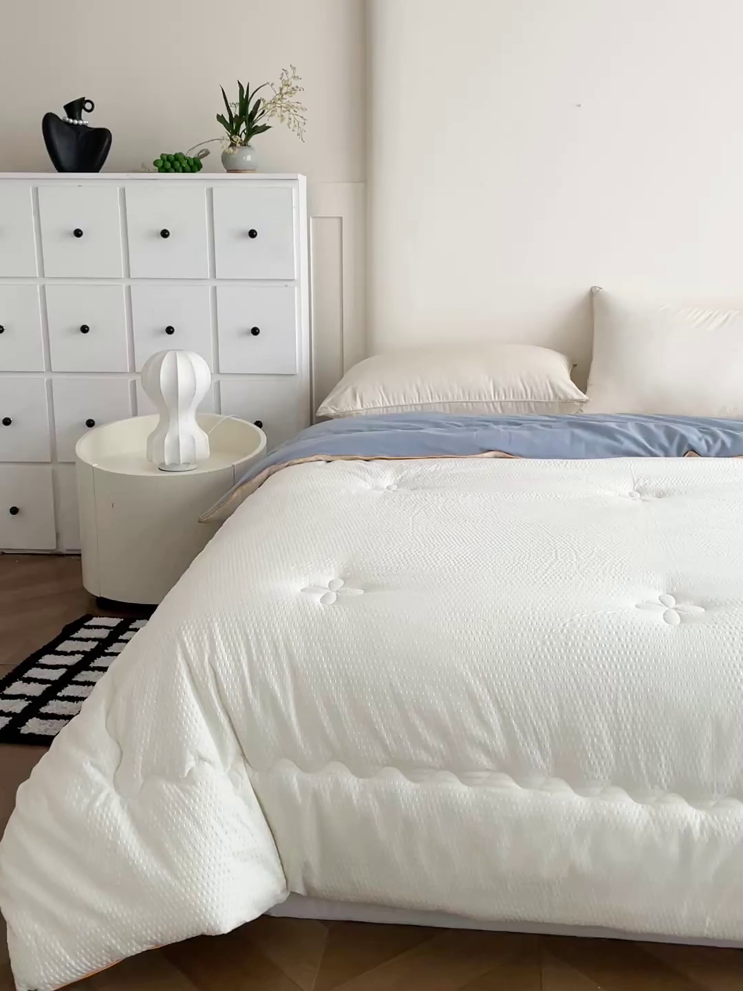 91家纺网 家纺一手货源 找家纺 梦莎被业 2026新款A类亲肤水洗棉大豆被--梦系列 梦之白