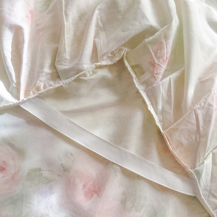 91家纺网 家纺一手货源 找家纺 瑞宝 2026新款全棉印花床裙三件套床裙被套单品系列 花悦美