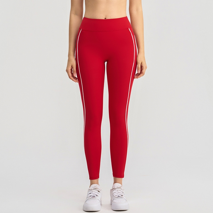 91家纺网 家纺一手货源 找家纺 （总）沐珩家纺 2026新款跨境假两件撞色白条跑步健身短裤V领挂脖运动内衣文胸瑜伽服套装