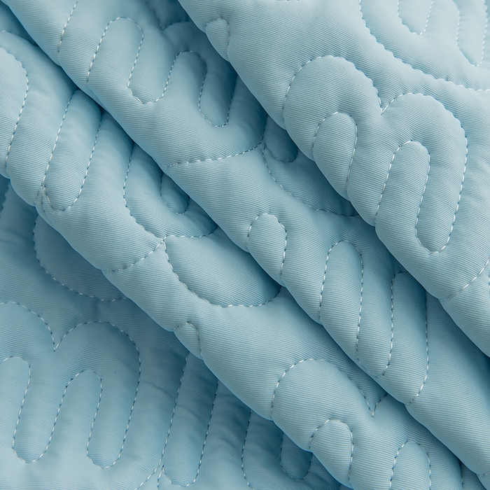 91家纺网 家纺一手货源 找家纺 恩和家纺 2026新款锦氨凉感丝夹棉床盖 冰美式凉感床盖 水花兰