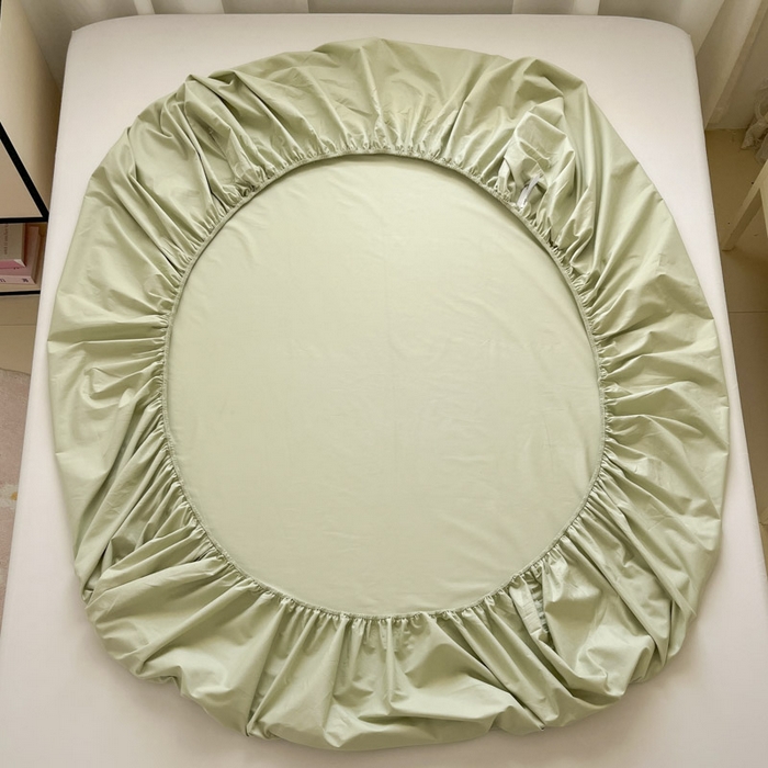 91家纺网 家纺一手货源 找家纺 泽西家纺+V17798841158发大图 2026新品13376加密全棉卡通床笠三件套纯棉单床笠 淘气虫-橄榄绿