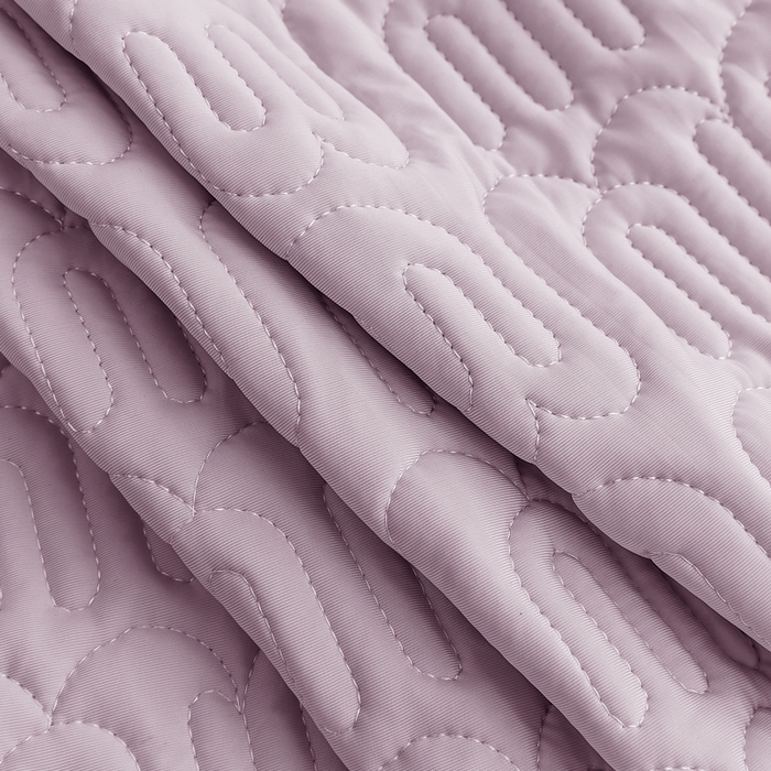 91家纺网 家纺一手货源 找家纺 恩和家纺 2026新款锦氨凉感丝夹棉床盖 冰美式凉感床盖 仙女紫