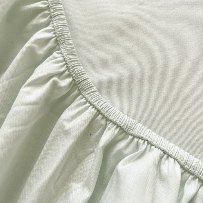 91家纺网 家纺一手货源 找家纺 泽西家纺+V17798841158发大图 2026新品13376加密全棉卡通床笠三件套纯棉单床笠 淘气虫-云水绿